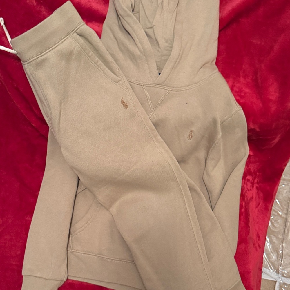 Polo by Ralph Lauren Kids Matching Set in Tan/Khaki